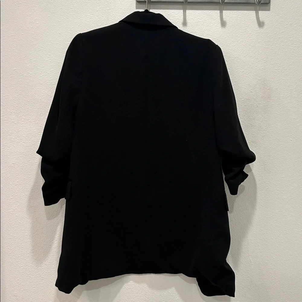 🖤 H&M Ruched 3/4 Sleeve Blazer - Picture 3 of 6